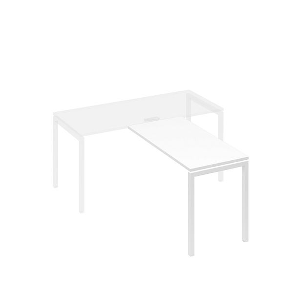 Брифинг-приставка металлокаркас DUE A4 А4 Б2 072 БП белый премиум / металлокаркас белый - Вид 1