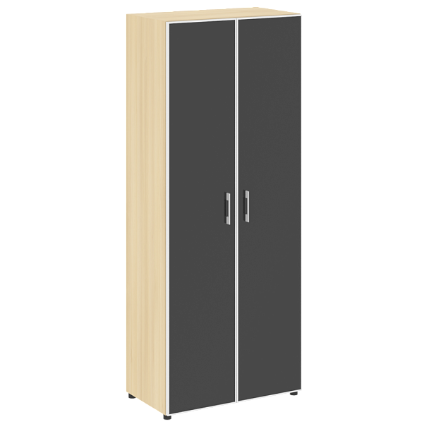 Yalta Шкаф LT.ST-1.10 R black Акация/Стекло black 800*450*1987 - Вид 1