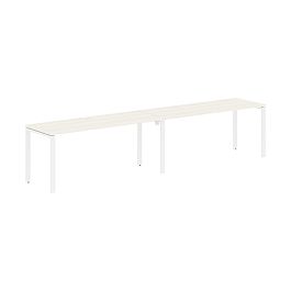 Стол 2-х местный EUWST 3567 Ясень Траун/Белый 3526х670х750 EDIS - Фото предпросмотра