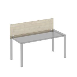 Экран для стола 160 на белом каркасе КФ с кронштейнами Комфорт КФ К.Б 843 ДШ дуб шамони - Фото предпросмотра