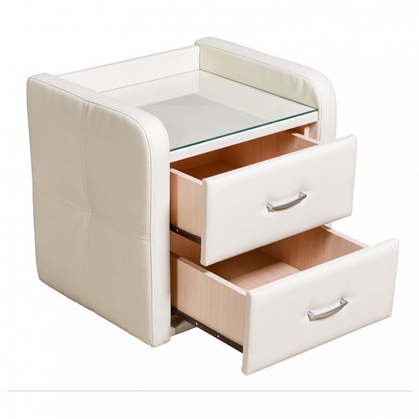 Тумба прикроватная "Беатрис" белый - Вид 2