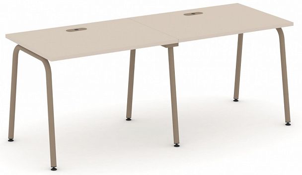 Рабочая станция на 2 места "ESTETICA" ES.RS-2.1-LK Капучино - Вид 1