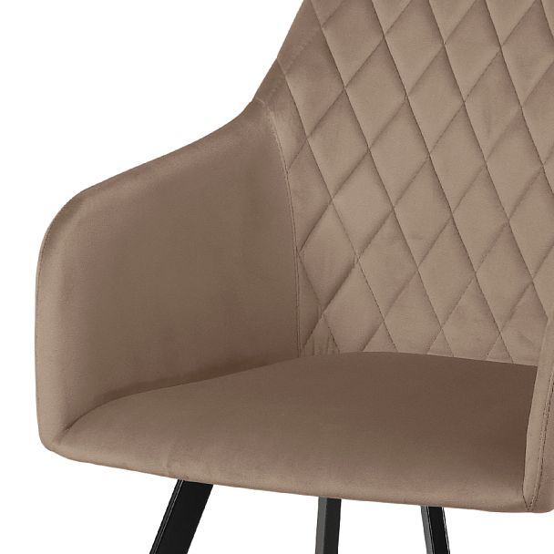 Кресло Барли, Confetti latte/черный - Вид 7