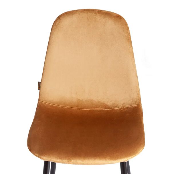 Стул Бриз/Breeze (мод.JSC-58)/2 шт. в упаковке, Велюр/металл, brown (коричневый) HLR12 / черный - Вид 6