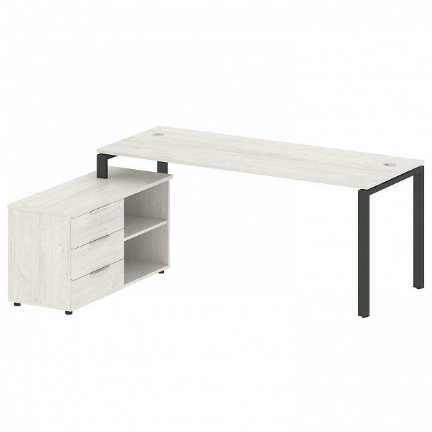 Рабочая станция "Metal System" БП.РС-СТС-2.5 дуб наварра/антрацит - Вид 2