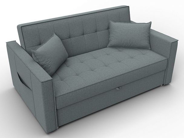 Диван прямой Лига-104 (140) Рогожка серый - Вид 6