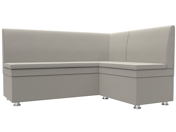 Диван кухонный угловой Уют правый угол Рогожка бежевый - Вид 1