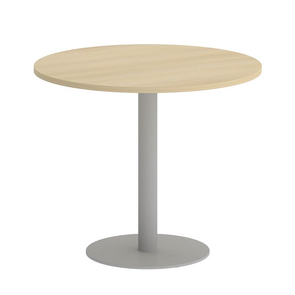 Home Office Стол круглый VR.SP-5-90.1 Акация/Серый металл 900*900*750 - Вид 1