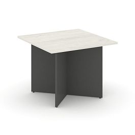 Стайл Проджект Стол переговорный квадрат. SN-D.SPRG-003 Дуб Наварра/Антрацит NEW 980*980*750 - Фото предпросмотра