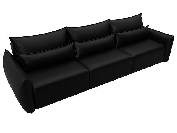 Диван прямой Лига-051 НПБ Лонг Экокожа черный - Вид 6
