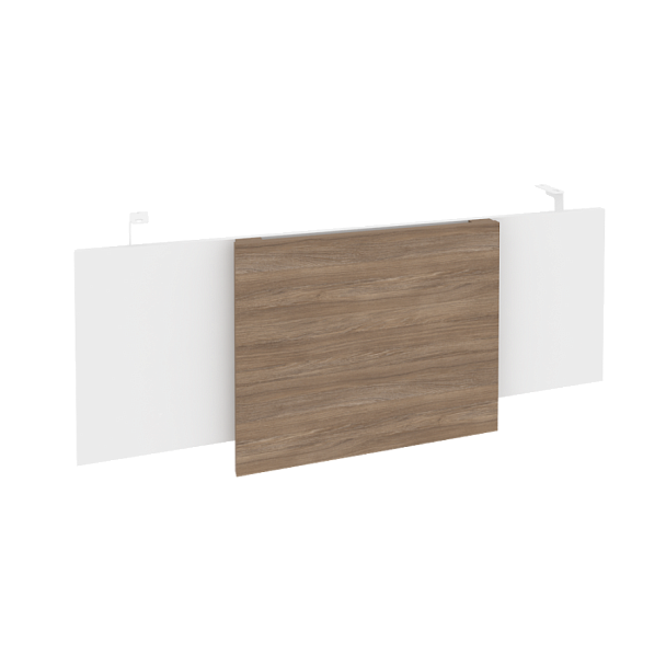 Onix Direct Царга стола руководителя O.M-CSR-3 Белый бриллиант/Дуб аризона/Белый металл 1140*450*54 - Вид 1