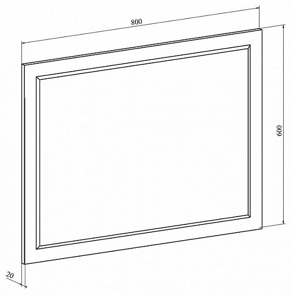 Зеркало настенное Виктория ВИ-18 - Вид 5