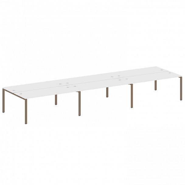 Рабочая станция "Metal System" БП.СМ-6.5 белый/мокко - Вид 1