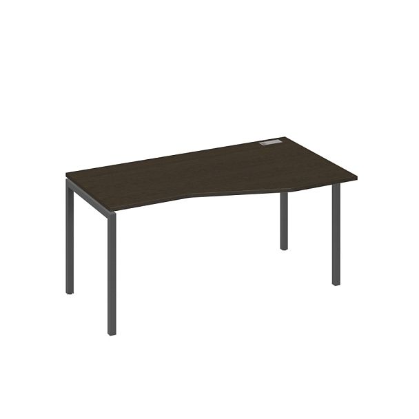 Стол эргономичный правый "Техно" на металлокаркасе DUE A4 А4 Б2 066 БП венге / металлокаркас антрацит - Вид 1