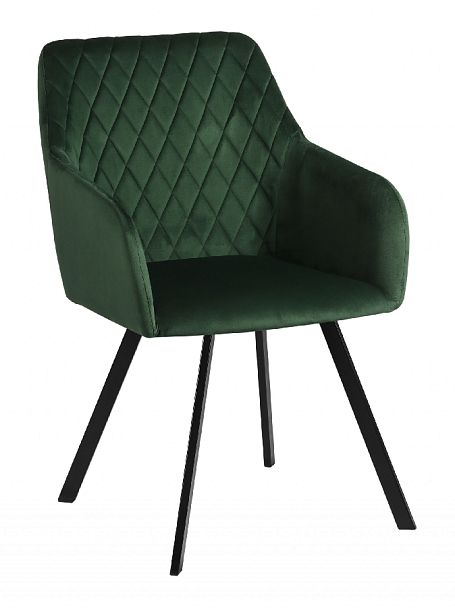 Комплект кресел поворотных Барли, Confetti deep forest/черный, 2 шт. - Вид 4