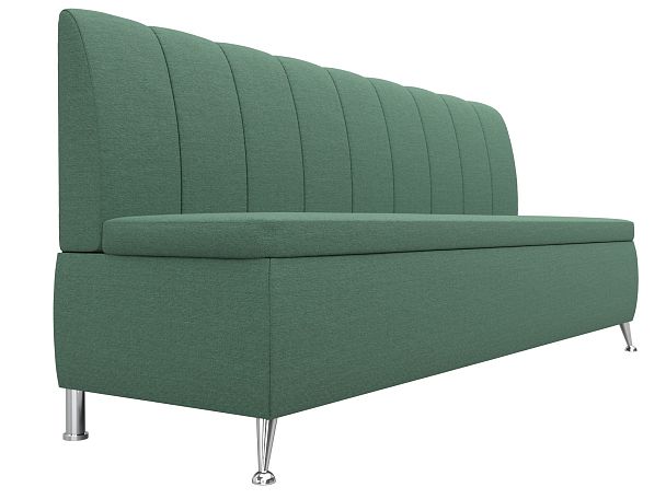 Диван кухонный прямой Кантри Рогожка зеленый - Вид 3