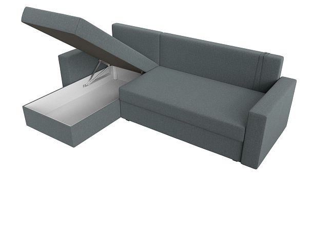 Диван угловой Траумберг Лайт левый угол Рогожка серый - Вид 9