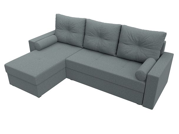 Диван угловой Верона Лайт левый угол Рогожка серый - Вид 5