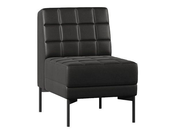 Модуль Everprof Delta одноместный Металл Черный Экокожа Черный - Вид 1