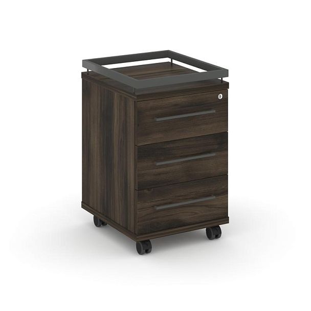 Rift Тумба мобильная усиленная + рамка RF.TM-003 Дуб Мали/Металл Антрацит 416*460*665 - Вид 1