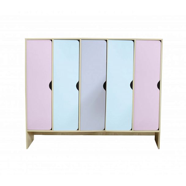 Шкаф 5-секционный с нишей под скамью - Вид 1