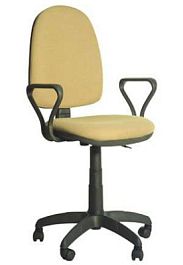 Кресло оператора Престиж экокожа Santorini / бежевая - Фото предпросмотра