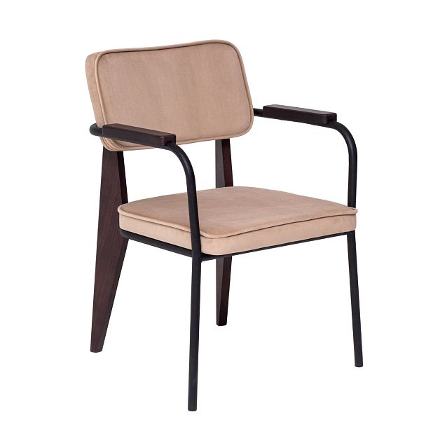 Стул Mix, велюр бежевый - Вид 2