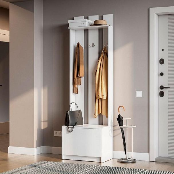 мс Айден ВШ06-600 белый ЛДСП/белый ЛДСП - Вид 3