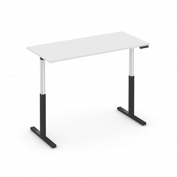 Стол электроподъемный "MOVE UP" MV.SE-4.7 Черный металл / Белый Бриллиант - Вид 3
