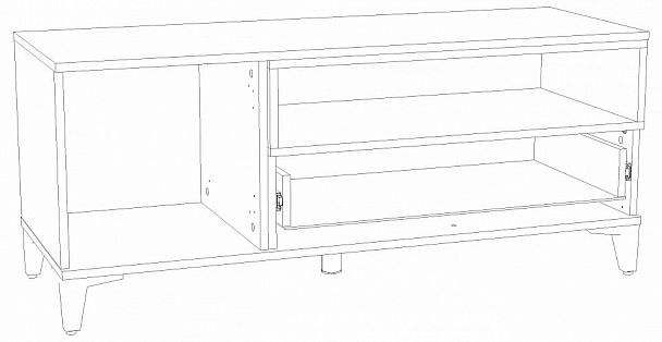 Тумба под ТВ Bergen НМ 013.42 - Вид 4
