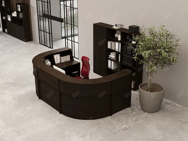 ЛАЙТ / LIGHT RLG067-11x9 Блок ресепшн 110x90x125 Венге - Вид 5