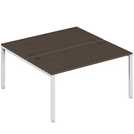 Бенч-система на 2 места Trend Metal 160x123x75 тёмный дуб - Фото предпросмотра