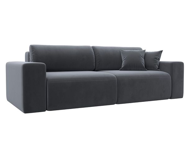 Диван прямой Лига-036 Классик Велюр серый - Вид 1