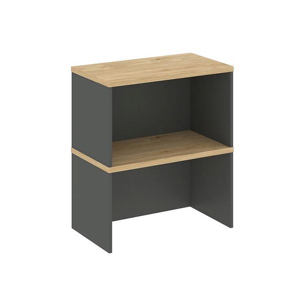 Стайл Проджект Надставка на тумбу 2 яр. SN.NT-004 Антрацит/Тиквуд Светлый 600*400*800 - Вид 1
