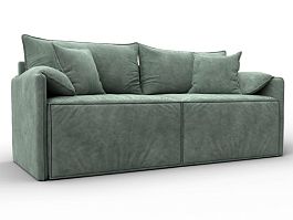 Диван прямой модульный Лига-106 Велюр зеленый - Фото предпросмотра