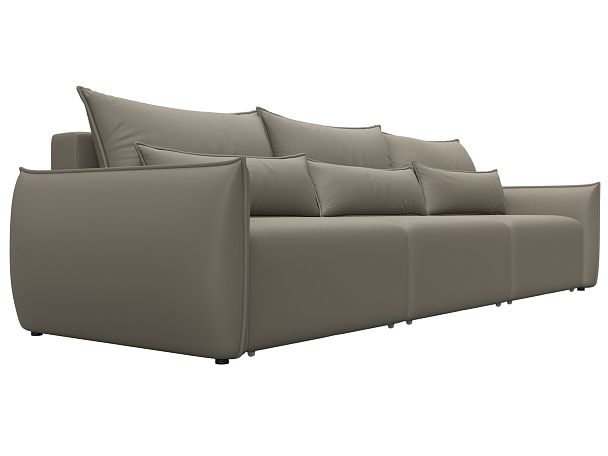 Диван прямой Лига-051 НПБ Лонг Экокожа бежевый - Вид 3