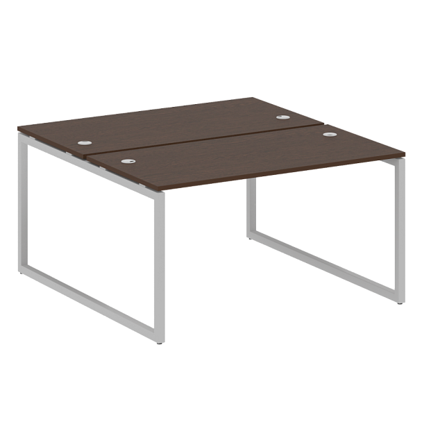 Metal System Quattro Р. ст. на О-образном м/к 40БО.РАС-СП-2.3 Венге/Серый металл 1400*1475*750 - Вид 1