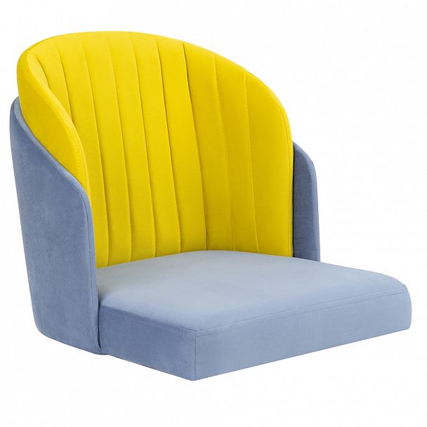 Полукресло Лилия, оранжево-голубой - Вид 9