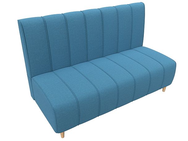 Диван кухонный прямой Ральф Рогожка голубой - Вид 5