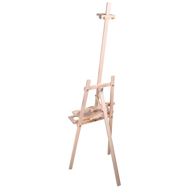 Мольберт напольный из сосны Лира с полкой, 170х55х70 см, высота холста до 107 см, BRAUBERG ART CLASSIC, 192261 - Вид 8