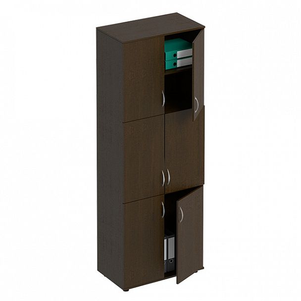 Шкаф для документов 6-дверный "Формула" ФР 377-1 венге темный - Вид 1
