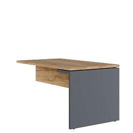 Брифинг-приставка Zion Light 140x80x75 дуб крафт золотой - Фото предпросмотра