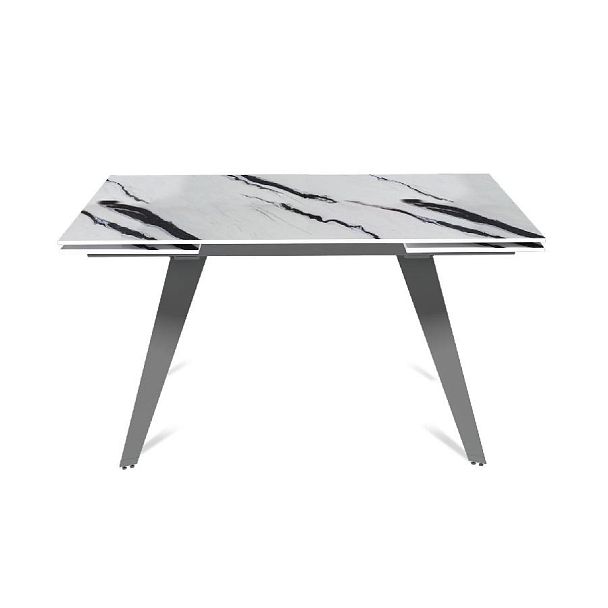 Стол раскладной Rhein (140+40+40), керамика глянцевая Panda White - Вид 2