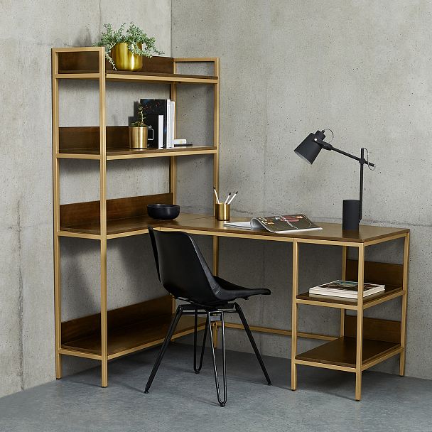 Стол угловой Lomond, регулируемый, с полками - Вид 7