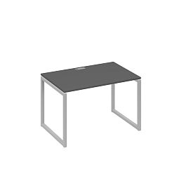 Стол письменный на металлокаркасе QUATTRO A4 А4 Б4 023 БП антрацит премиум / металлокаркас серый - Фото предпросмотра