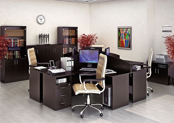 Стеллаж "Nova S" В.СТ-1 венге - Вид 2