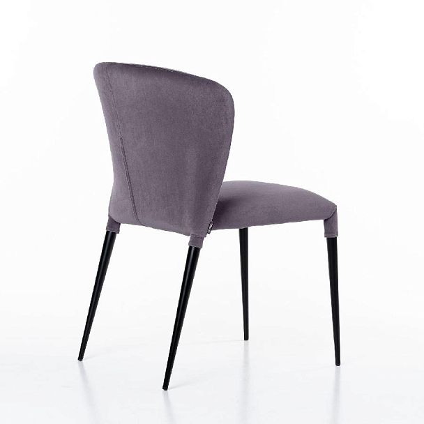 Стул Albert (Альберт), бархат светло-серый 26 - Вид 7