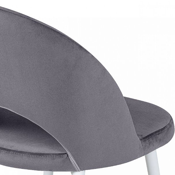 Комплект кухонных стульев Рэди серый велюр/белый, 3 шт. - Вид 9