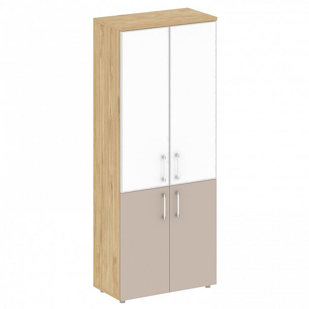Шкаф "Shift" SK.ST-1.2R white тиквуд светлый/капучино - Вид 1