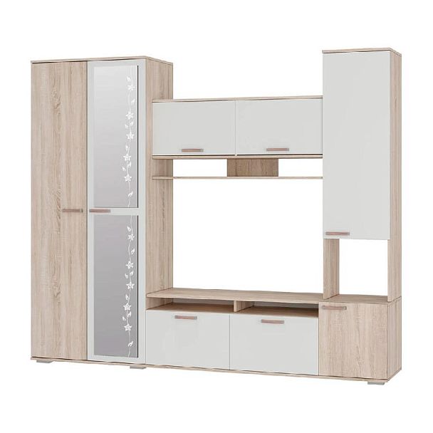 Гостиная "Лукас" дуб сонома/белый - Вид 1